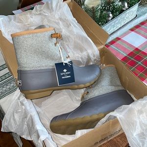 Sperry Saltwater Emboss Wool Duck Boots